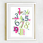 Children's 'Numbers' Print, thumbnail 2 of 2