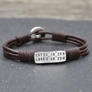 Personalised Silver Location Bracelet, 8 of 8