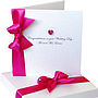 Bedazzled Personalised Heart Wedding Card Boxed, thumbnail 6 of 7