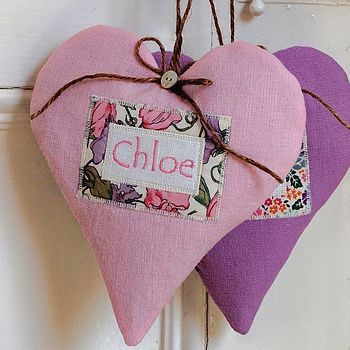 Personalised Linen Name Heart, 2 of 9