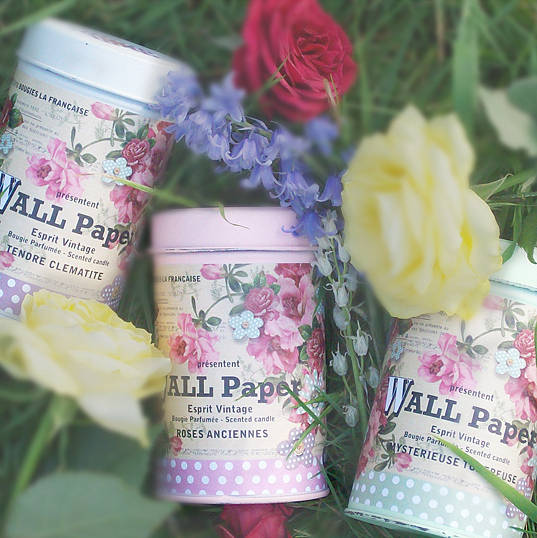 Vintage Tin Candles By Peach Tea Studio