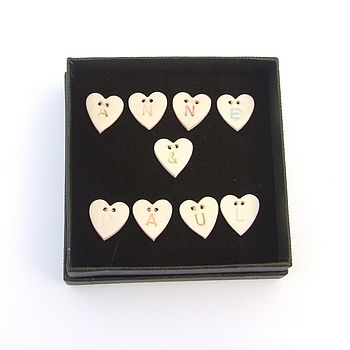 Personalised Heart Buttons, 3 of 4