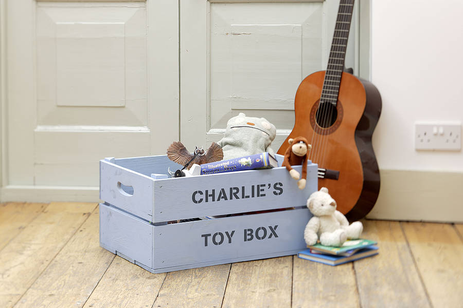 Personalised Crate - Blue Toybox, 1 of 2