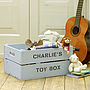 Personalised Crate - Blue Toybox, thumbnail 2 of 2