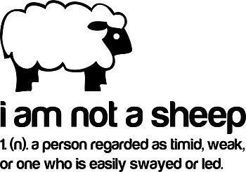 I am not a sheep Wall Sticker, 2 of 3