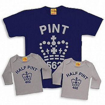 Matching Pint / Half Pint Trio Set Dad Sons Daughters, 2 of 7