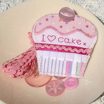 Handmade Personalised Fabric Cupcake Brooch, 4 of 5