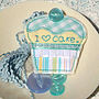 Handmade Personalised Fabric Cupcake Brooch, thumbnail 5 of 5
