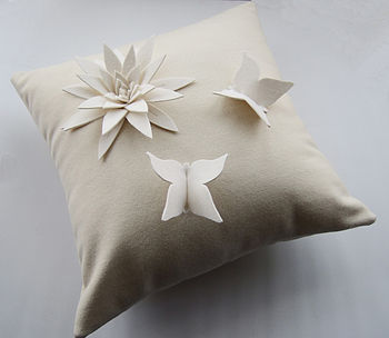 Butterfly Lily Cushion, 2 of 4