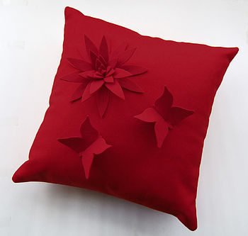 Butterfly Lily Cushion, 4 of 4