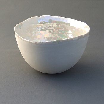 Porcelain Bowl With Mother Of Pearl, 6 of 8