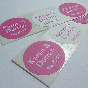 Personalised Save the Date Stickers, 5 of 12