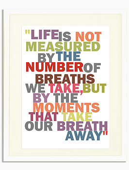 'Life Is Not Measured' Print, 2 of 4