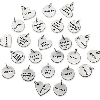 Silver Personalised Text Charms, 2 of 6