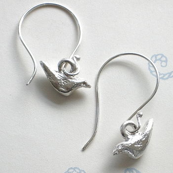 Silver Bird Earrings, 4 of 4