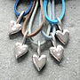 Solid Silver Heart Necklace, thumbnail 2 of 5