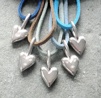Solid Silver Heart Necklace, 2 of 5