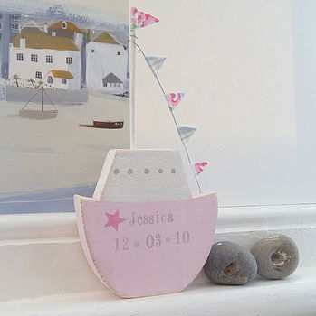 Personalised Chunky Fishing Boat, 2 of 3