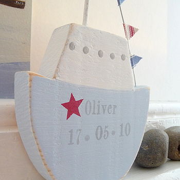 Personalised Chunky Fishing Boat, 3 of 3
