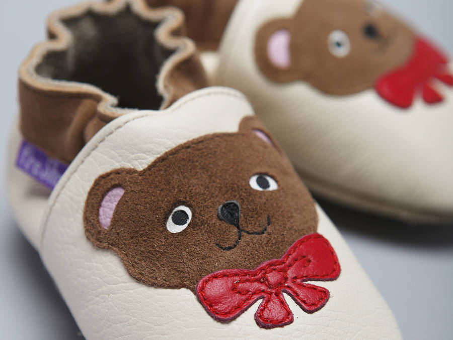 Teddy Bears Soft Leather Baby Shoes By Pre Shoes