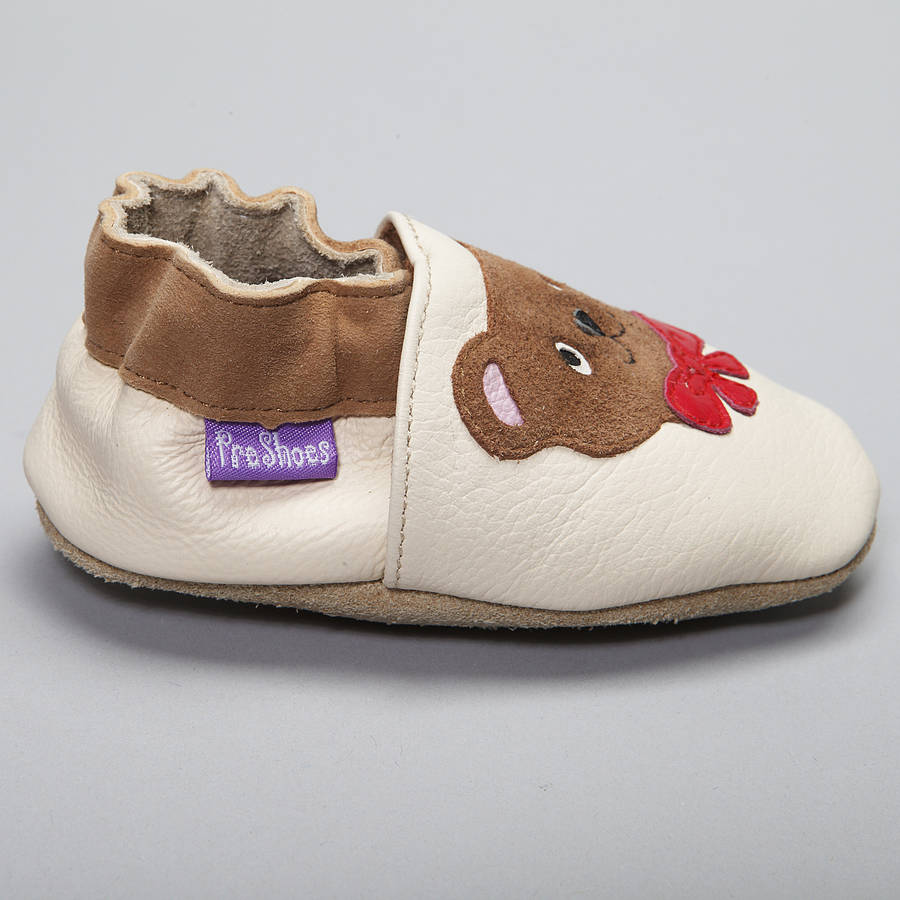 Teddy Bears Soft Leather Baby Shoes By Pre Shoes