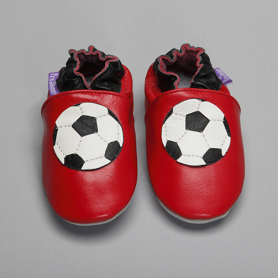'footy Star' Soft Leather Baby Shoes By Pre Shoes | notonthehighstreet.com