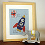 Personalised Boys Alphabet Embroidered Picture Gift, thumbnail 2 of 12