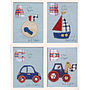 Personalised Boys Alphabet Embroidered Picture Gift, thumbnail 5 of 12