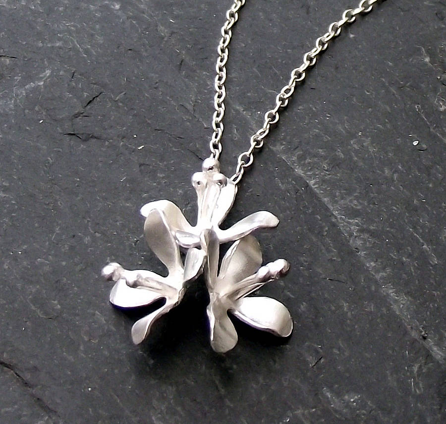 white lilies necklace by zelda wong | notonthehighstreet.com
