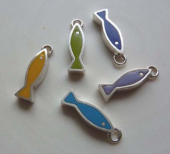 Silver Shell And Fish Earrings, 4 of 4