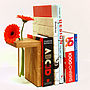 Solid Oak Personalised Bookend Stem Vase, thumbnail 7 of 9