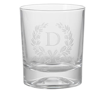 Personalised Wreathed Initial Tumbler, 3 of 3