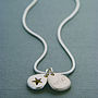 Wish Pebble Star Snake Necklace, thumbnail 2 of 4