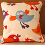 Birds Mini Scatter Cushion With Dotty Back, thumbnail 2 of 5