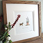 Border Terrier Personalised Hand Finished Art Print, thumbnail 2 of 4