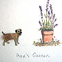 Border Terrier Personalised Hand Finished Art Print, thumbnail 3 of 4
