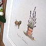 Border Terrier Personalised Hand Finished Art Print, thumbnail 4 of 4