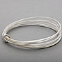Ripple Multi Silver Bangle With 18ct Gold, thumbnail 9 of 11