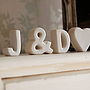 Personalised Ceramic Initials With Heart, thumbnail 5 of 6