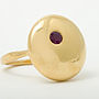 Moon Large Ring With Rubies, thumbnail 1 of 2