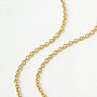 Moon Small Necklace Gold Plated Silver, thumbnail 2 of 2