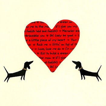 Dachshunds And Heart Card, 2 of 3