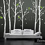 Urban Forest White Wall Stickers, thumbnail 2 of 4