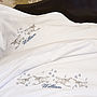 Personalised Embroidered Bird Bedding, thumbnail 1 of 4