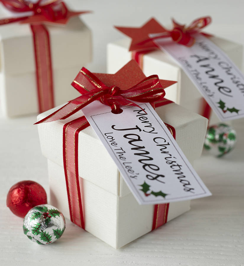 Personalised Christmas Chocolate Box By Tailored Chocolates And Gifts | notonthehighstreet.com