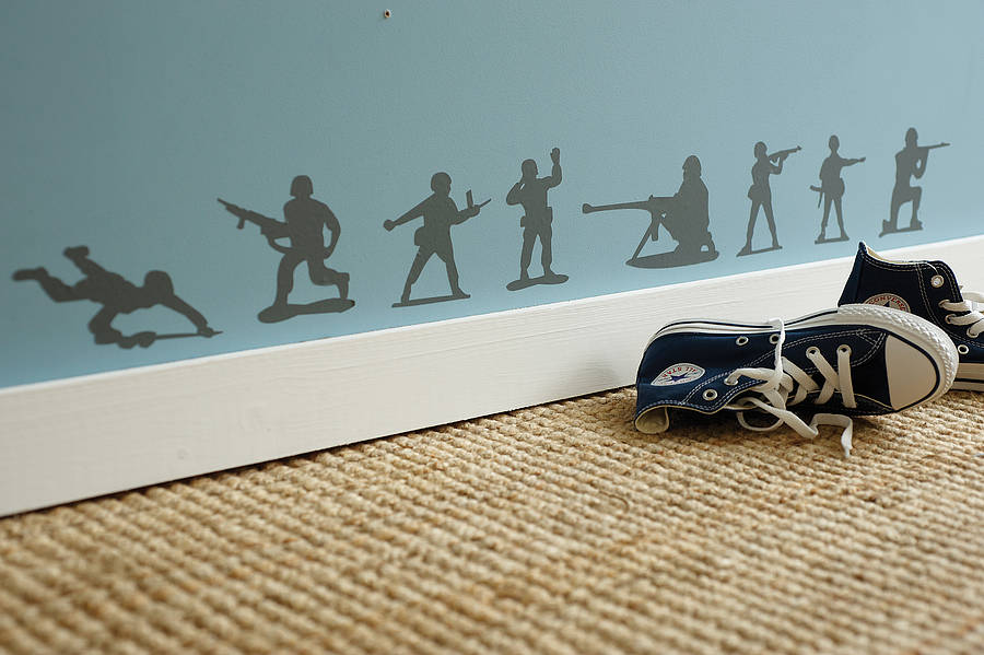 Skirting Board Heroes Wall Stickers, 1 of 5