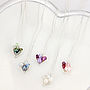 Mini Open Heart Necklace In A Variety Of Colours, thumbnail 4 of 12