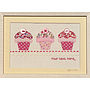 Personalised Embroidered Cupcakes Artwork, thumbnail 2 of 2