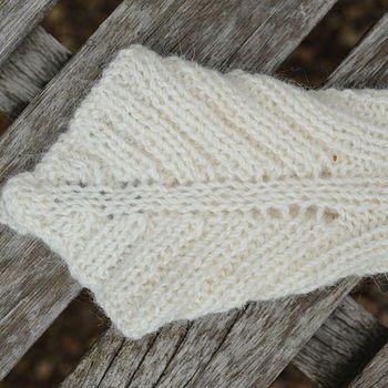 Alexis Fingerless Gloves Knitting Kit, 2 of 10