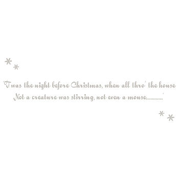 Twas The Night Before Christmas Wall Sticker, 2 of 3
